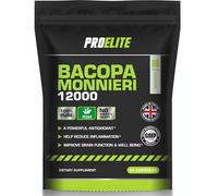 Bacopa Monnieri 12000mg Vegan Capsules High Strength Bacopa Extract 20:1 | Resealable and Recyclable Pouch | 100% Natural Brahmi Powder Non-GMO | NO FILLERS | NO Binders by PROELITE (60 Capsules)