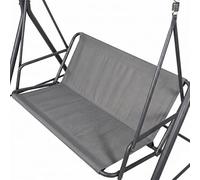 BaCover Replacement Fabric for Swing Seat, 600D Oxford Heavy Duty Waterproof 2/3 Seater Patio Porch Swing Chair Seat Cover, UV Resistant Durable Outdoor Seat Cloth,Gray,144x(45+55) cm