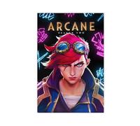 bacrhjlb Arcane Season 2 Poster, Jinx And Vi Canvas Poster Wall Art Decor Print Picture Paintings for Living Room Bedroom Decoration 12x18inch(30x45cm)