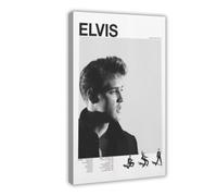 bacrhjlb Elvis Presley Poster Canvas Poster Bedroom Decor Sports Landscape Office Room Decor Gift Frame-style 16x24inch(40x60cm)
