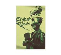 bacrhjlb Erykah Badu Poster Canvas Poster Bedroom Decor Sports Landscape Office Room Decor Gift Unframe-style 12x18inch(30x45cm)