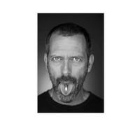 bacrhjlb Hugh Laurie Print, House M.D Wall Art Canvas Poster Wall Art Decor Print Picture Paintings for Living Room Bedroom Decoration Unframe-style 12x18inch(30x45cm)