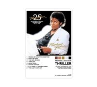 bacrhjlb Michael Jackson Poster Canvas Poster Wall Art Decor Print Picture Paintings for Living Room Bedroom Decoration 12x18inch(30x45cm)