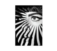 bacrhjlb Woman in The Shadow Poster Canvas Poster Wall Art Decor Print Picture Paintings for Living Room Bedroom Decoration Unframe-style 12x18inch(30x45cm)