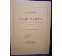 Bacri Nicolas Sonatina Lirica Op 108 No 1 Clarinet in a & Piano Book