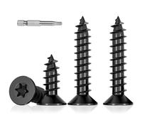 BACSHBY 20 pcs M3x10mm Torx Self Tapping Wood Screws 304 Stainless Steel,Security Anti-Theft Screw,Flat Head Self Drilling Sheet Metal Screw for DIY Wood Repairs with Screwdriver Bit