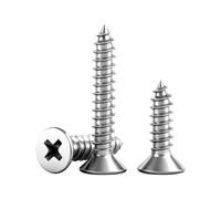 BACSHBY 20 Pcs M3x6mm Stainless Steel Wood Screws, Flat Head Self Tapping Screws Countersunk Sheet Metal Fasteners Screw for Furniture, Woodworking, DIY and Model Fixing
