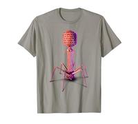 Bacteriophage and Phage Virus T-Shirt, Men, Slate Grey, X-Large