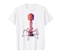 Bacteriophage and Phage Virus T-Shirt, Men, White, Large