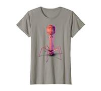 Bacteriophage and Phage Virus T-Shirt, Women, Slate Grey, Small