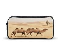 Bactrian Camels Move Slowly Large Storage High Capacity Bag Pouch Holder Box Organizer Desk Organizer Aesthetic Cosmetic Bag Suitable for Study Office Travel Cosmetic Storage Bag