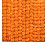 Bacucine Marigold Garland for Decoration 6Pcs Flower Garland 5 Feet Artificial Marigold Flowers for Pooja Wedding Christmas Halloween Diwali Decor (Orange)