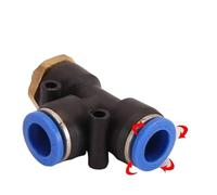 BACYDLPL 10/50/200PCS Pneumatic Fitting Connector External Thread M5 1/8 "1/4 3/8 PT1/2 Air Hose 4mm 6mm 8mm 10mm 12mm(PD4-M5,50 Pcs)