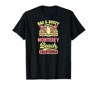 Bad and Boozy Monterey Beach California Pina Colada Matching T-Shirt