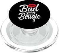 Bad and Bougie Melanin Poppin Black History Month Women Gift PopSockets PopGrip for MagSafe