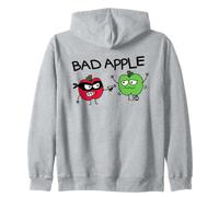 Bad Apple Funny Fruit Pun Zip Hoodie