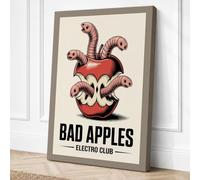Bad Apples Vintage Canvas Wall Art Print 18x12 Inch (46 x 30 cm)