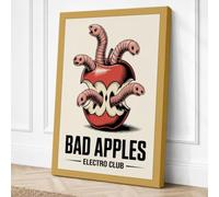 Bad Apples Vintage Canvas Wall Art Print 30x20 Inch (76 x 51 cm)