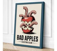 Bad Apples Vintage Canvas Wall Art Print 36x24 Inch