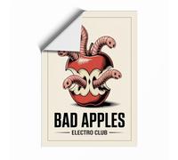 Bad Apples Vintage Unframed Wall Art Print A2 (59.4×42cm), Wall Decor for Living Room, Bedroom, Office & Home, Art Gift
