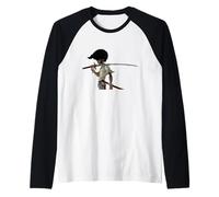 Bad Ass Afro Samurai Raglan Baseball Tee