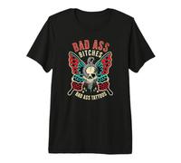 Bad Ass Bitches Tattooed Women Empowered Retro Tattoo Flash Premium T-Shirt