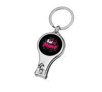 Bad Ass Mama Nail Clipper Sharp for Men Women | Funny Fingernail and Toenail Clipper Cutters with Bottle Opener Keychain