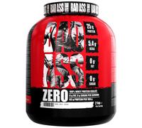 BAD ASS Zero Whey Isolate Protein Powder 2kg Strawberry Banana Zero Sugar - UK Stock Fast Delivery