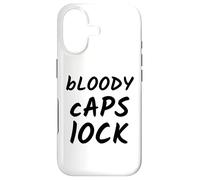 Bad at Typing Present - Bloody Caps Lock Funny Quote Case for iPhone 17