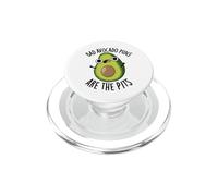 Bad Avocado Puns Are The Pits Funny Fruit Pun PopSockets PopGrip for MagSafe