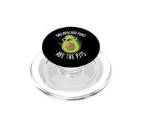 Bad Avocado Puns Are The Pits Funny Fruit Pun PopSockets PopGrip for MagSafe