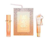 Bad B Energy Lip Duo Set - Crystal Edition with Gift Card | Lip Conditioner & Lip Oil | Nourishing Hydration for Dry Lips | Limited Holiday Lip Care Gift Set (Orange Blossom)