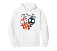 Bad Bacon Puns Are Fry-tening Funny Food Pun Pullover Hoodie