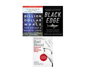 Bad Blood,Billion Dollar Whale,Black Edge 3 Books Collection Set Paperback NEW