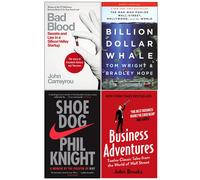 Bad Blood, Billion Dollar Whale, Shoe Dog, Business Adventures 4 Books Set NEW