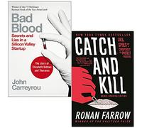 Bad Blood By John Carreyrou & Catch and Kill By Ronan Farrow Collection 2 Books Set