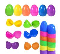 Bad boy league 36 Pcs 2.3" Hinged Easter Eggs Bulk Plastic Fillable Mini Empty Easter Egg - Assorted Colors Candy & Mini Toys Alternative Eggs Perfect for Egg Hunt