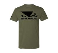 Bad Boy Mens Authentic Classic Logo T-Shirt, Military Green, XXL