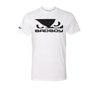 Bad Boy Mens Authentic Classic Logo T-Shirt, White, Large