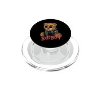 Bad Boy Tee Shirts, Funny Teddy Bear Graphic Design Style PopSockets PopGrip for MagSafe