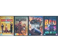 BAD BOYS 1-4 COMPLETE COLLECTION / 1. BAD BOYS / 2. BAD BOYS 2 / 3. BAD BOYS FOR LIFE / 4. BAD BOYS RIDE OR DIE = ULTIMATE 4 x DVD UK SET