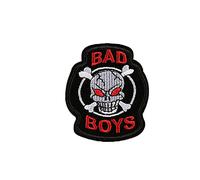 Bad Boys Skull Cross Bones Dead Souls Goth Halloween Clothing Embroidered Patches Appliques Iron On Sew On Fabric Badges Ghost DIY Scary Accessory Party Favor Gifts Clothes