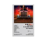 Bad Bunny El Último Tour Del MundoPoster Canvas Classic Decoration Waterproof Fading Mural Art Universal Decoration Painting Give Friend Teacher Gift08x12inch(20x30cm) Unframe-style