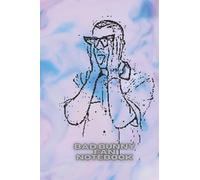 Bad Bunny Fan Notebook: Cute pages with bunny on the corner