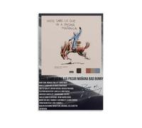 Bad Bunny Nadie Sabe Lo Que Va A Pasar Mañana Anti Splash Art Posters Living Room And Bedroom Hanging Paintings Suitable for Multiple Scenarios No Need for Punching Easy to Install Suitable for Gifts