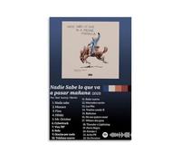 Bad Bunny Nadie Sabe Lo Que Va A Pasar Mañana Poster Canvas Wall Art Modern Simple Style Suitable for Various Life Scenes Is Also A Great Birthday Gift Souvenir ChoiceUnframe-style24x36inch(60x90cm)