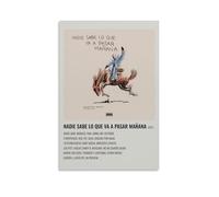 Bad Bunny Nadie Sabe Lo Que Va A Pasar MañanaModern Wall Art Poster - Minimalist Print for Living Room Bedroom & Office A Simple Yet Striking Decor for Modern Homes20x30inch(50x75cm) Unframe-style