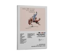 Bad Bunny Nobody Knows What's Going To Happen TomorrowWall Decoration Waterproof Canvas Poster High-definition Printing Suitable for Bedroom Living Room Coffee Shop DecorationFrame-style12x18inch(30x4