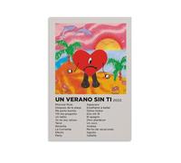 Bad Bunny Un Verano Sin TiRetro Wall Art Poster Classic Style Posters Perfect Fashioned Decor for Library Bar Or Home Theater24x36inch(60x90cm) Unframe-style