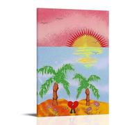 Bad Bunny Un Verano Sin TiWaterproof Poster Wall Painting Canvas Decorative Painting Suitable for Office Bedroom Decoration Living Room PosterFrame-style24x36inch(60x90cm)